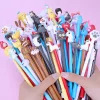 20PCS Random Mixed Cartoon 0.5mm Black Gel Pen School Opens Season Student Office Cute Stationery