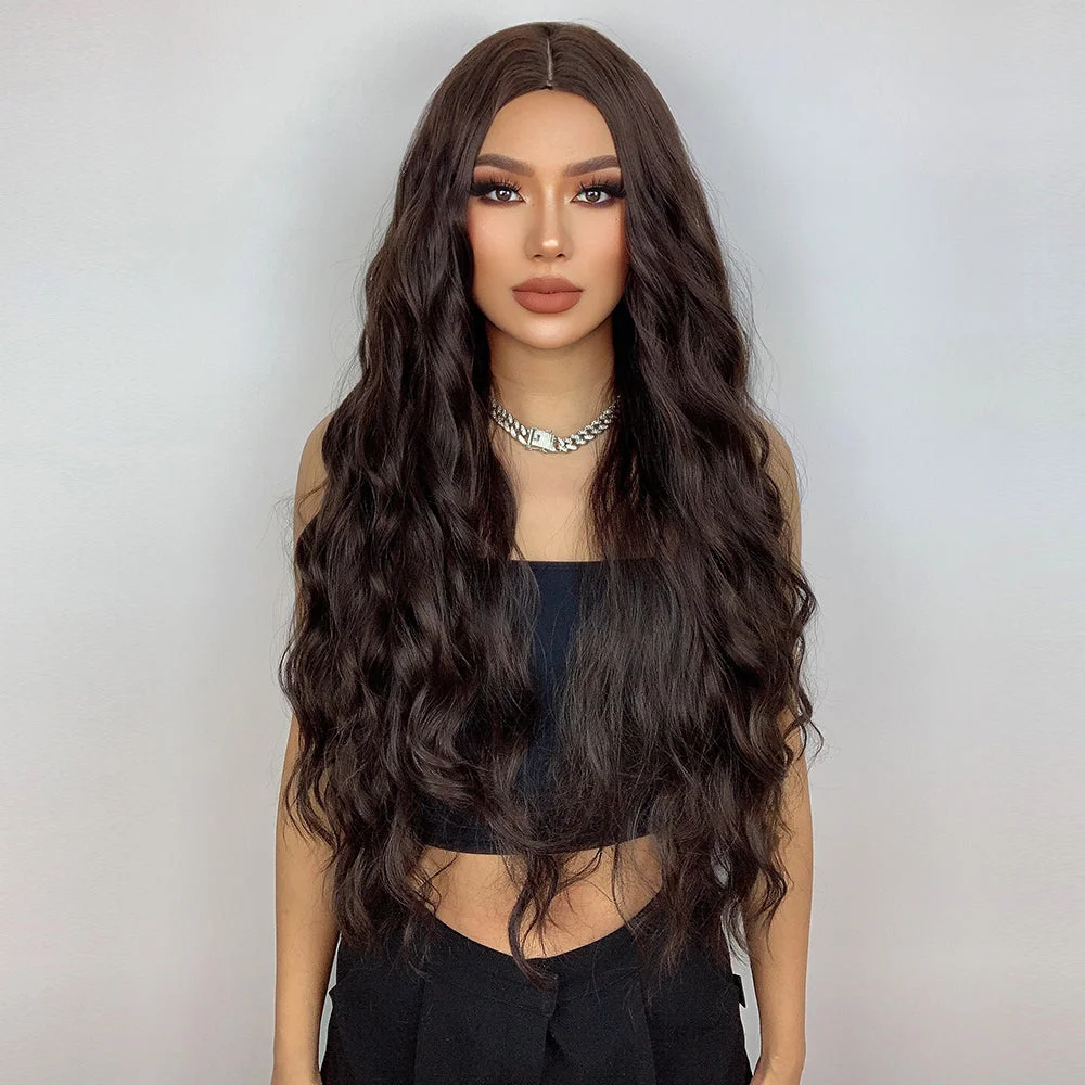 【B12】 Extra Long Beach Waves Synthetic Wig