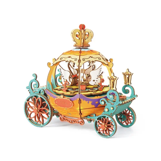 Robotime-Rolife New Arrival DIY Music box - Pumpkin Carriage AM41 | Robotime Australia