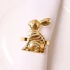 Golden Silver Bunny Catering Napkin Ring