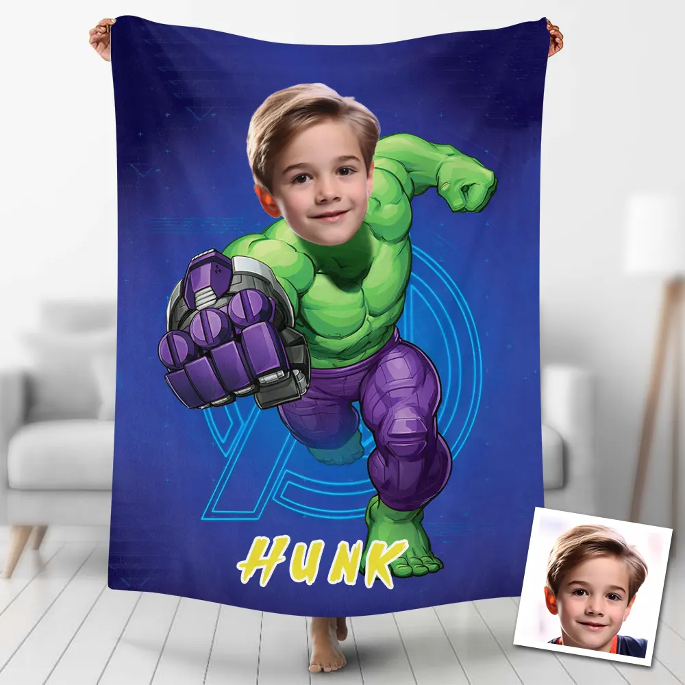 Custom Blankets Personalized Superhero Hulk Blankets