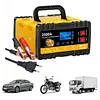 12V/24V Car Battery Charger with Cable Clamps & LCD Display Automatic Chargers and Maintainer for Car Motorcycle Lawn Mower