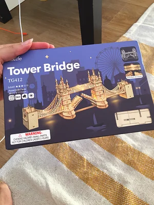 Robtiendra me-Jeu de puzzle 3D en bois, Big Ben,Tower Bridge, DIY avec  lumière, cadeau pour enfants et adultes - AliExpress