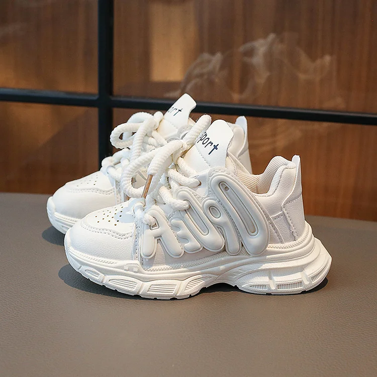 Children's Dad's Shoes 2023 Autumn New Style Fashionable Middle-aged Girls' Sports Shoes Lightweight Soft Soled Boys' Running Shoes_ viptrois