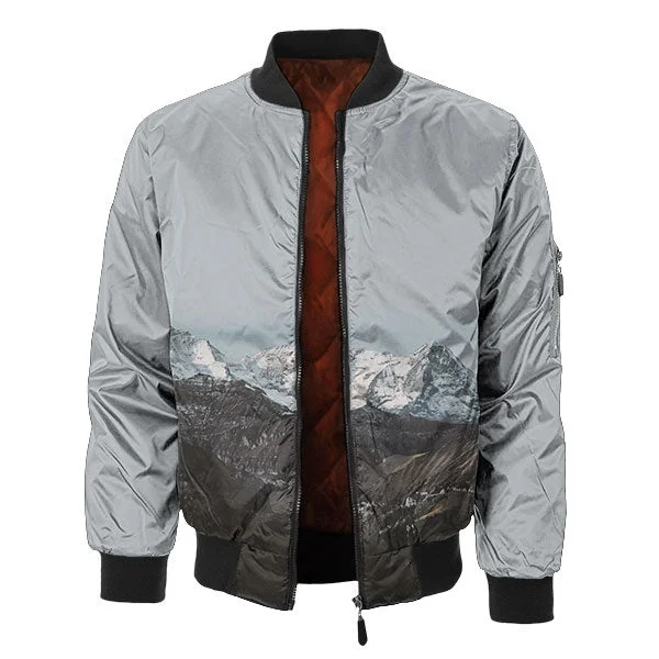 Mens Retro Winter And Autumn Bomber Jacket