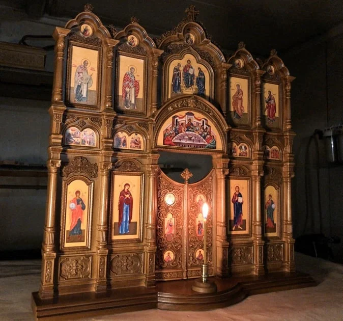 Home Iconostasis Renaissance Style Wall-table Prayer Corner