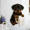 Wall Mount Toilet Paper Roll Holder Dog Shape Paper Stand for Kitchen Bathroom