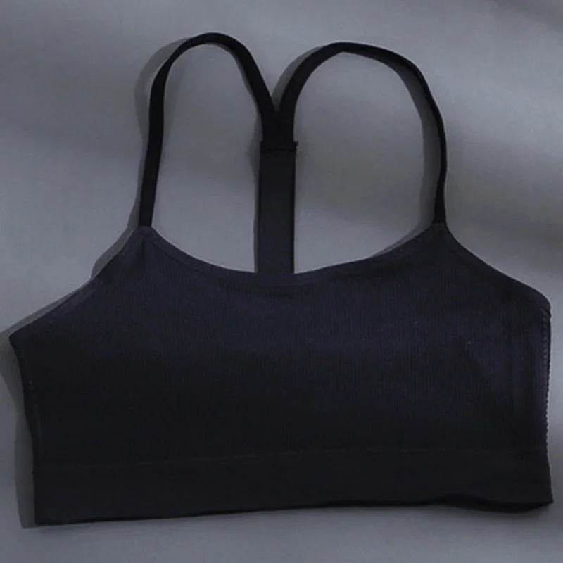 Backless Y Line Crop Top Women Brassiere Crystal Love Letter Sexy Tank Tops Female Tube Top Seamless Camisole Underwear for Girl