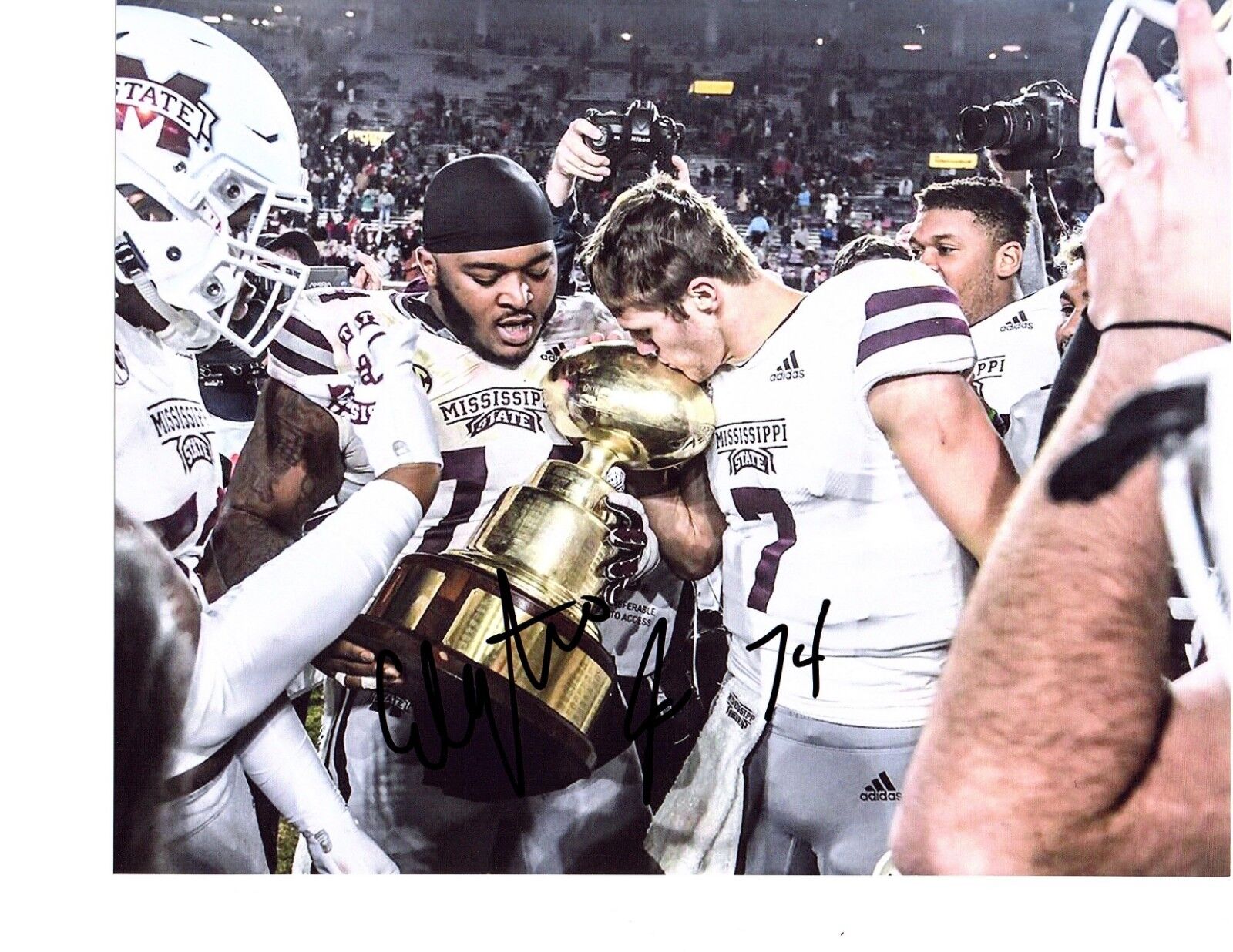 Elgton Jenkins Mississippi State signed autographed 8x10 football Photo Poster painting Bulldog%