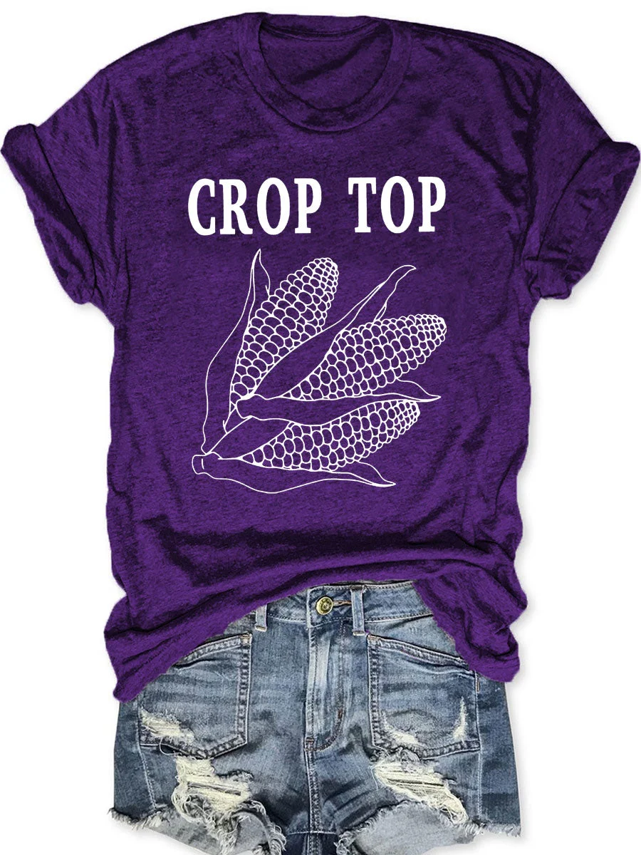 Corn Crop Top T-shirt
