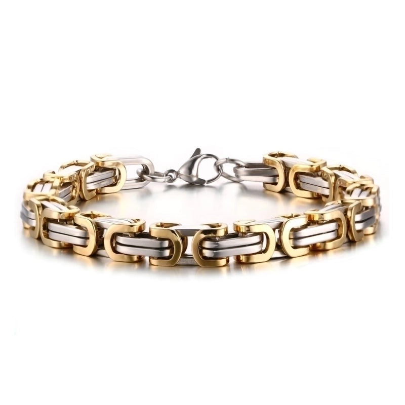 Fashion Solid Color Titanium Steel Plating Unisex Bracelets