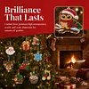 9pcs DIY Double-Sided Rhinestone Acrylic Diamond Painting Christmas Tree Pendant(Christmas animals)
