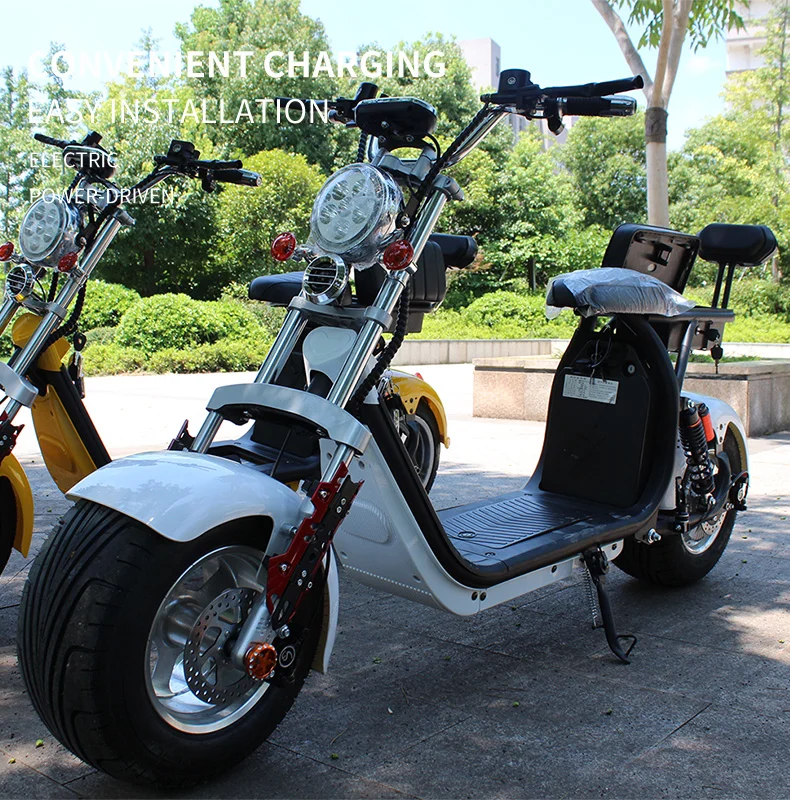 Citycoco Scooter 2 ruedas 1000w, batería de litio 60V, Citycoco eléctrico autoequilibrado 2000w / 24 / CE 2014/30 / EU CE