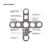 Dental turbine handpiece wrench