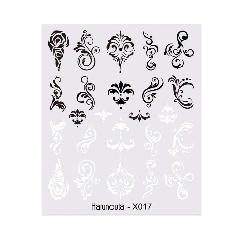 Harunouta Spring Water Nail Decal And Sticker Flower Leaf Tree Green Simple Summer DIY Slider For Manicuring Nail Art Watermark