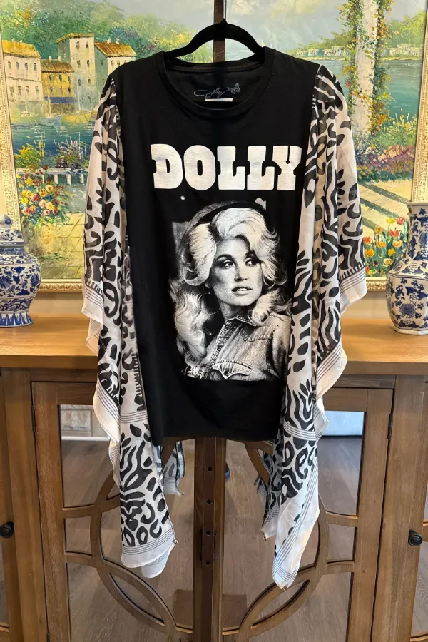 Roper Band Tee Dolly Parton Print Mix & Match Tee（No Patch）