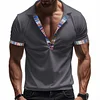  Stylish V-Neck Polo Shirt for Men - Perfect for Summer Outings and Casual Events by Inlyline