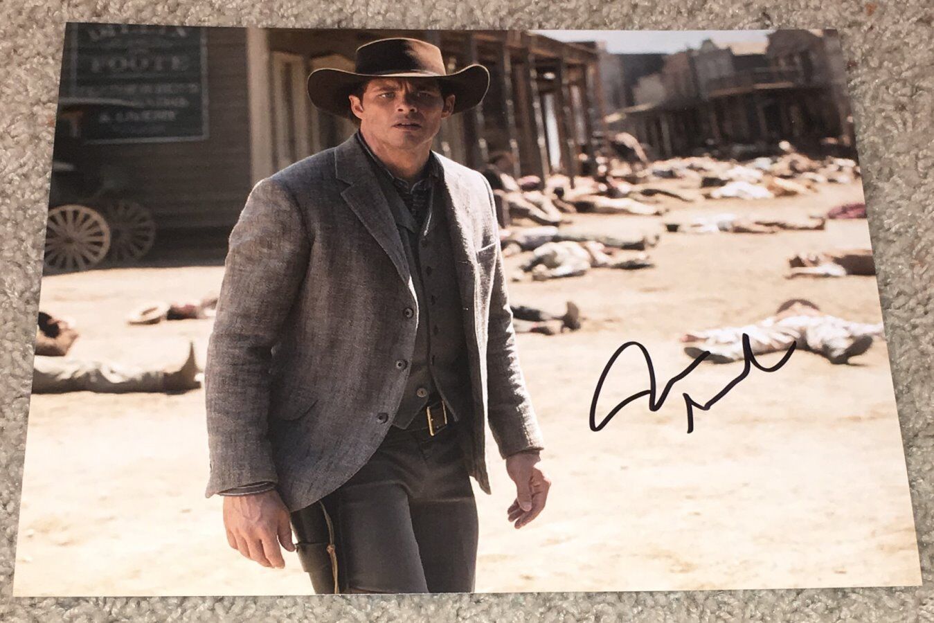 JAMES MARSDEN SIGNED AUTOGRAPH WESTWORLD TEDDY FLOOD 8x10 Photo Poster painting w/PROOF