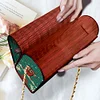 (US Local)DIY Elk Diamond Art Wooden Coin Pouch with Chain 5D Diamond Painting Purse