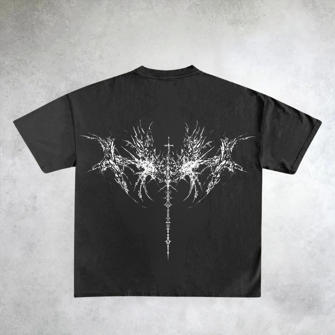 Cross&Wing Gothic Printed T-shirt