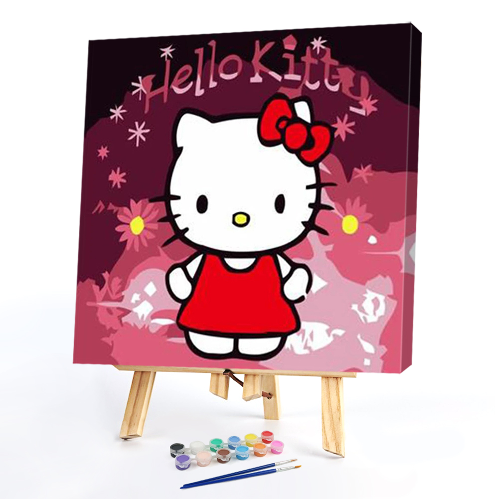 

20*20CM - Paint By Numbers - Cartoon Cat, 501 Original