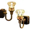 Vintage Night Lights Plug Into Wall USB Powered Plug in Night Light Flower LED Nightlight for Adults Bedroom Bathroom Hallway