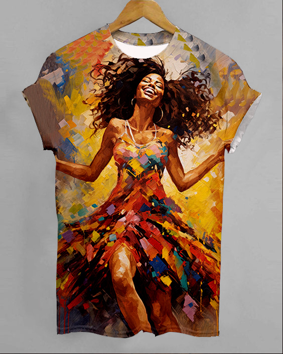 Dancing Black Girl Casual T-Shirt