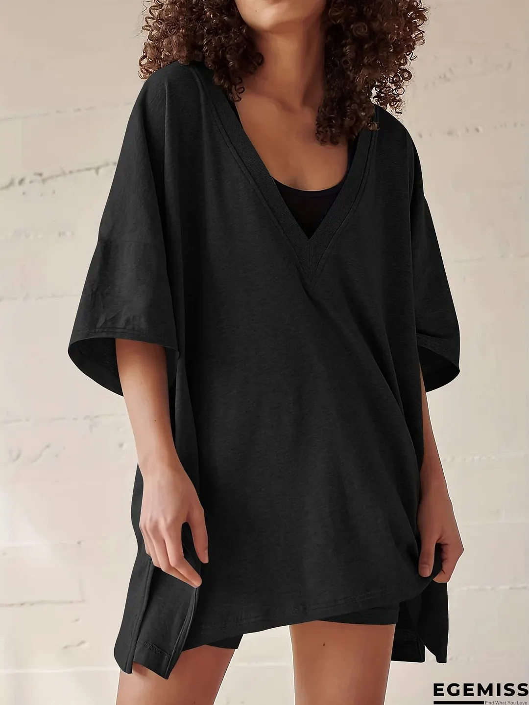 Women's Summer Short-sleeved Large Independent Two-piece Suits | EGEMISS