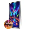 (40*70cm)Colorful Aurora Lights - Full Round Drill Diamond Painting