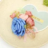 10PCS Wedding Bridal Groom Catering Ceremony Guests Corsage Boutonniere Wrist Bouquet Artificial Flower