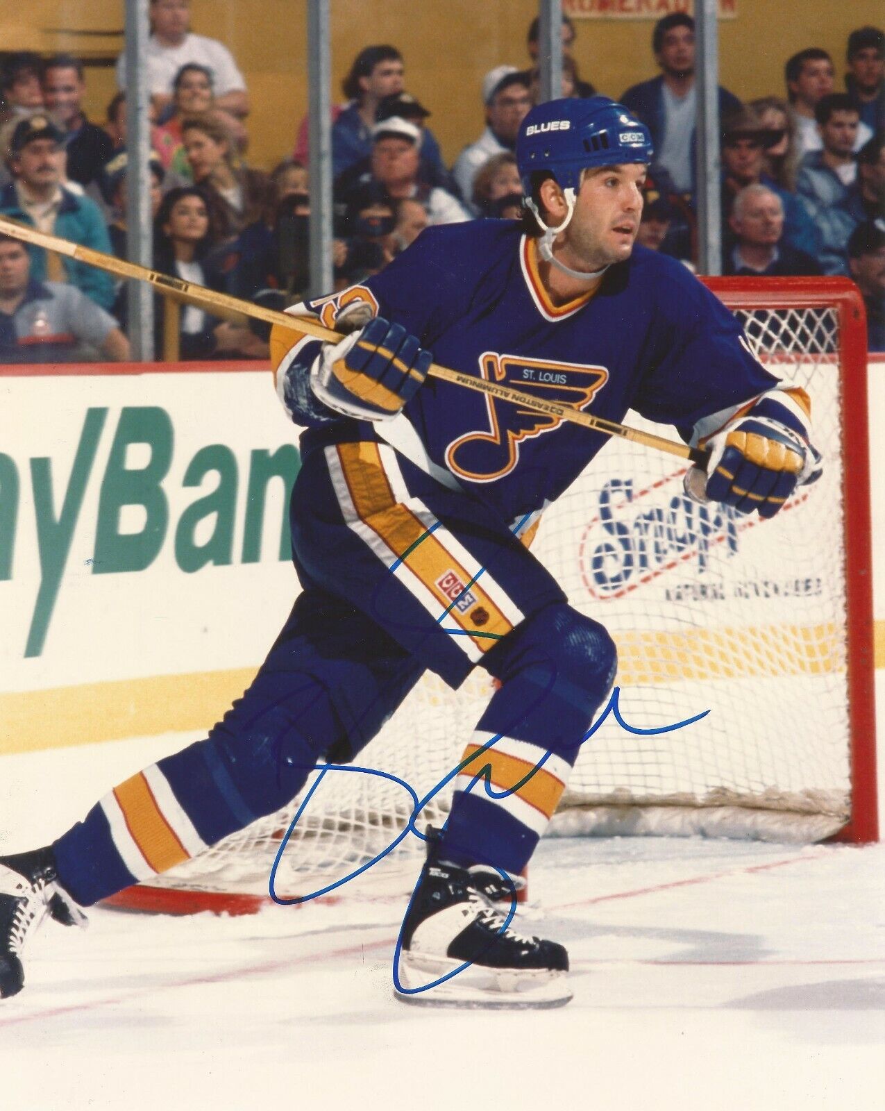 BRENDAN SHANAHAN SIGNED ST.LOUIS BLUES 8x10 Photo Poster painting with w/COA