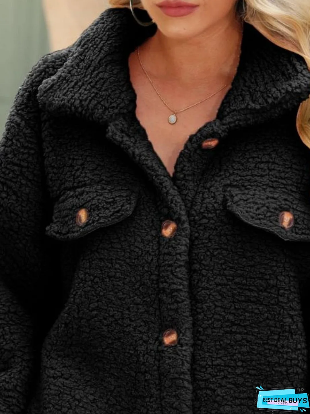 Button Down Collared Coat