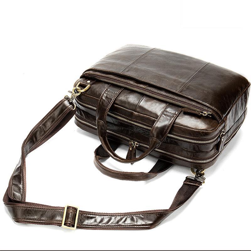 Large Capacity Waterproof Business Soft Durable Briefcase