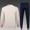 2025/2026 Barcelona Half-Pull Training Suit Color Beige Football Shirt 1:1 Thai Quality