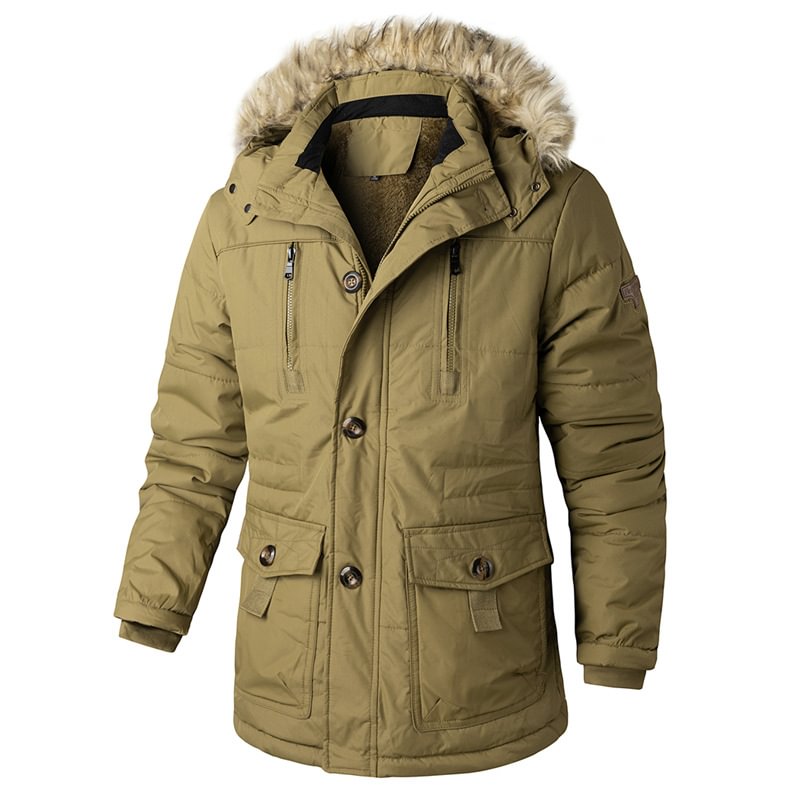 Men's Outdoor Casual Warm And Fleece Hooded Jacket Coat-Compassnice®