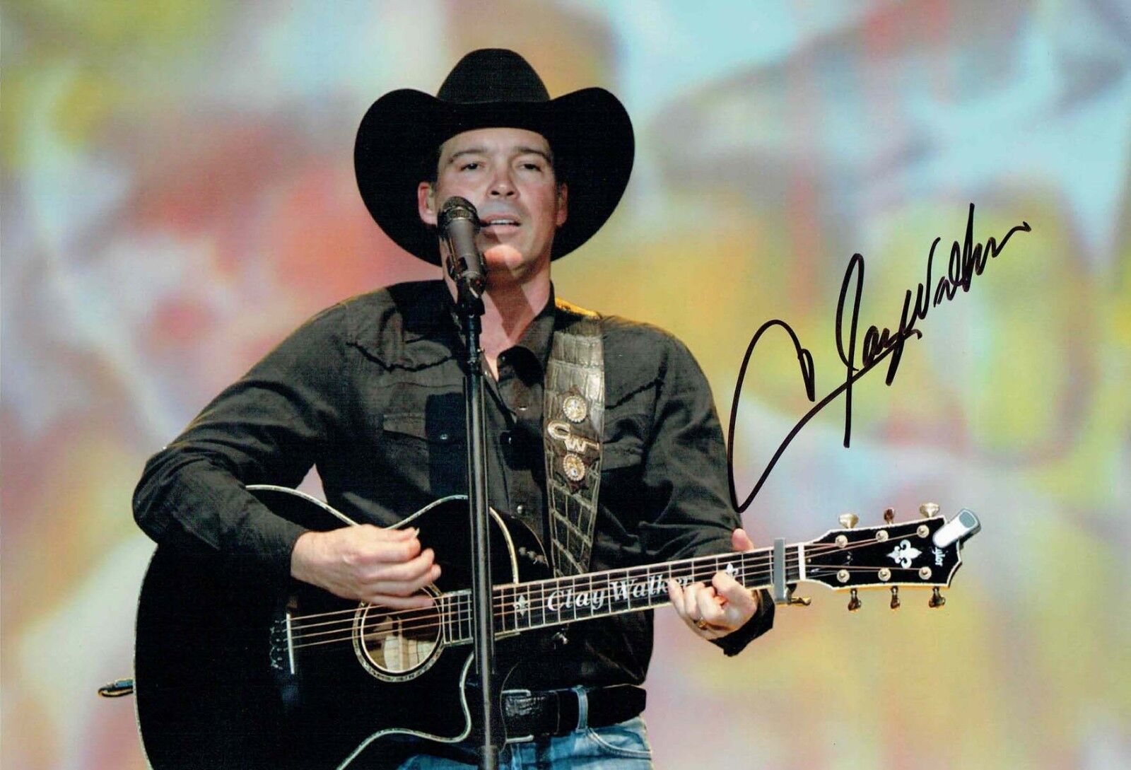 Clay WALKER SIGNED Autograph Photo Poster painting 1 AFTAL COA Country Music Artist Singer