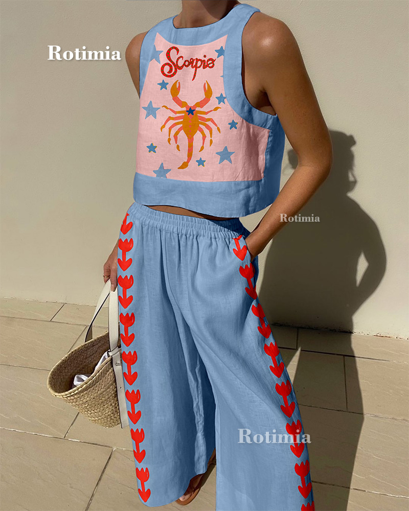Scorpio Print Two-Piece Set