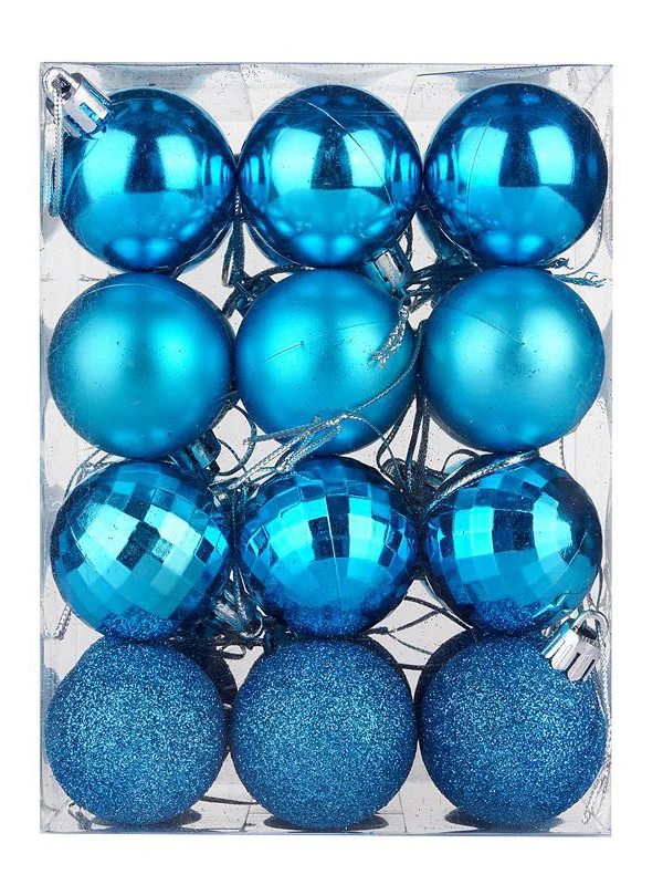 24Pcs Colorful Ball Christmas Tree Decoration