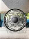 USB Powered Car Fan for Backseat 3 Speeds and 300 Degree Adjustable Vehicle Rear Headrest Fan for Universal Cars SUV Sedan Trucks