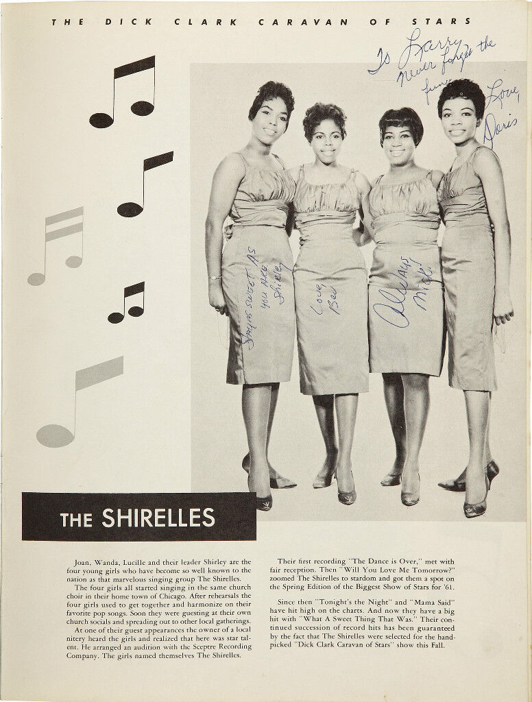 THE SHIRELLES Signed Photo Poster paintinggraph - Girl Pop Group 1960s preprint