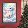 Weißer Drache - runder Bohrer Diamond Painting - 40*60cm (große Größe)