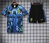 2025 Brazil Pre-Match Training Blue Shirt+Shorts 1:1 Thai Quality