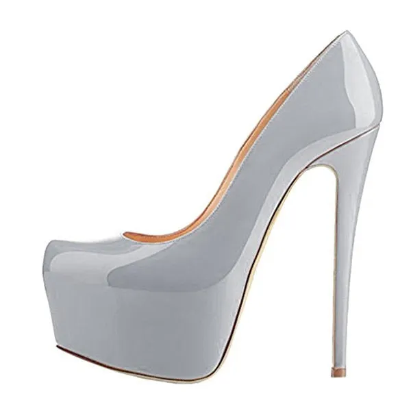 Onlymaker Women's Platform 16cm Thin High Heels Shoe Sexy Stiletto Wedding Party Fashion Pumps