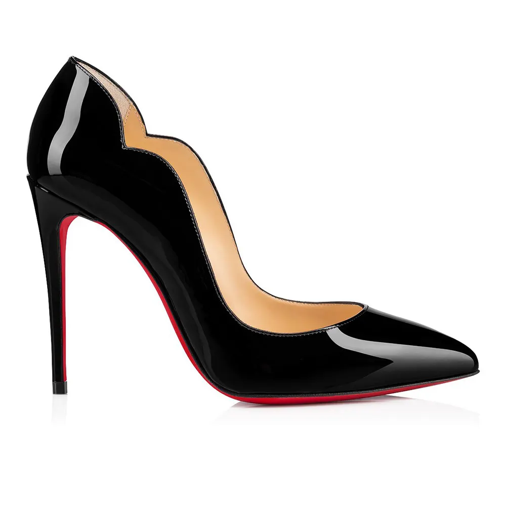 100mm Women's High Red Soles Heels for Party Wedding Pumps-vocosishoes
