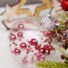 30PCS Christmas Tree 6CM Pink Hanging Decor Balls