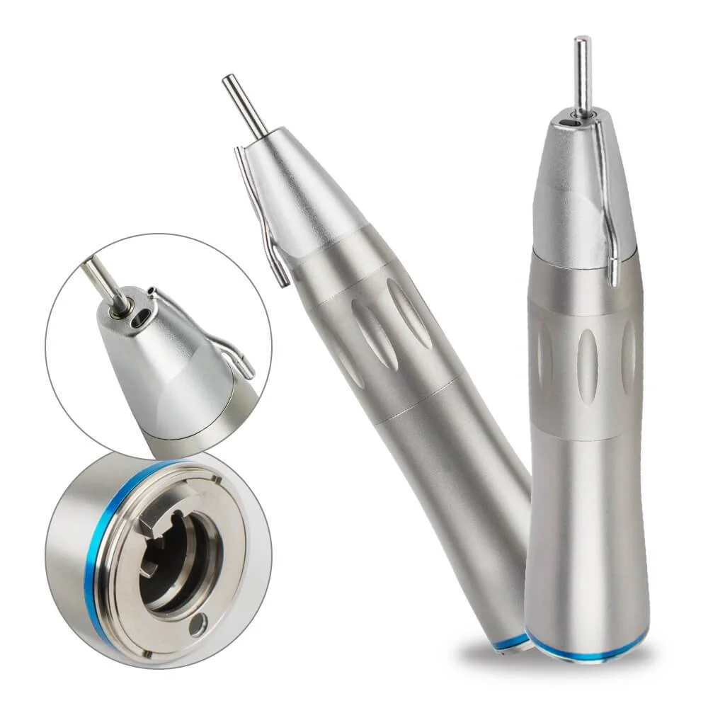 1:1 Dental Implant Fiber Optic Straight Handpiece Low Speed External Channel