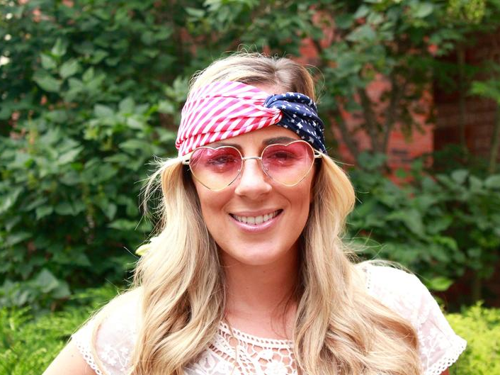 American Flag Yoga Headband