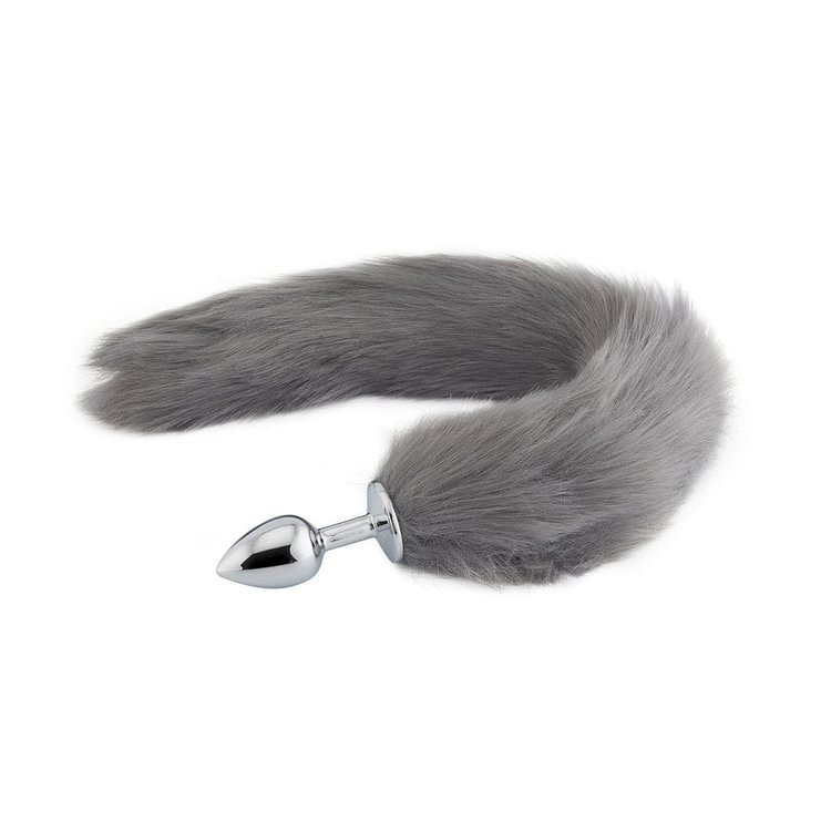 Grey Fox Metal Tail Plug, 18
