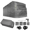 [US Local Warehouse] 420D Oxford Fabric Travel Trailer RV Cover Anti- Trailer Cover for Winter Snow