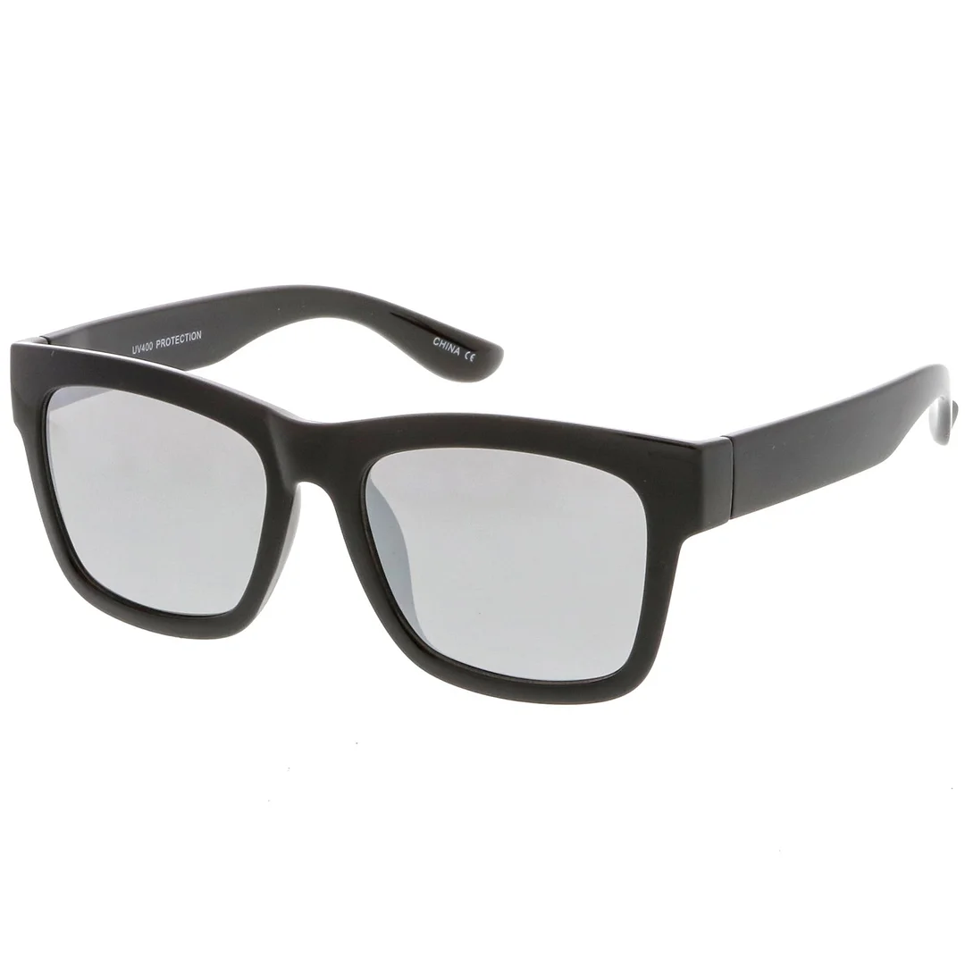 Lifestyle Super Thick Horn Rimmed glasses Thick Arms Mirror Square Lens 54mm